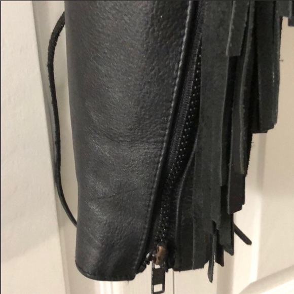 Wilson’s black leather fringe jacket, medium - Picture 4 of 7
